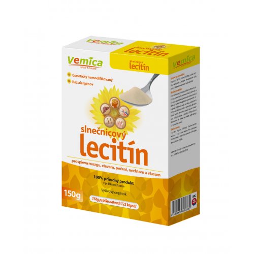 Slnečnicový lecitín 100% 150g Vemica